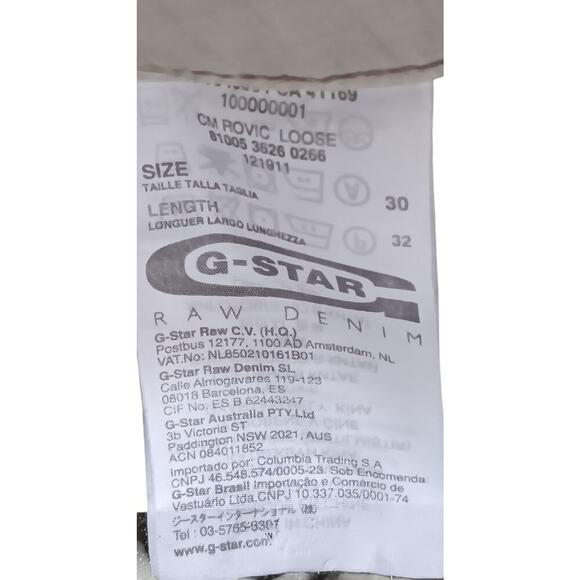 G-Star Originals Raw Cargo Pants Men’s  Utility Pockets Casual Gray 30x32 - Picture 8 of 12